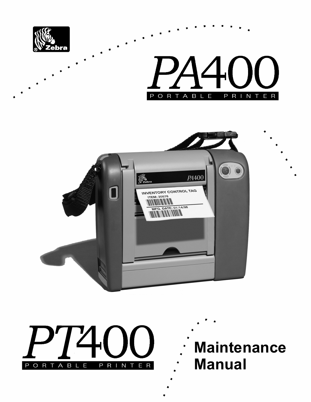 Zebra Label PA400 PT400F Maintenance Service Manual-1